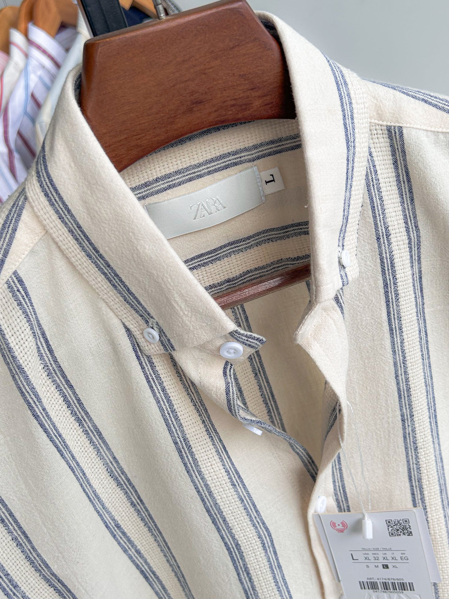 Textured cotton shirt - Artisanal