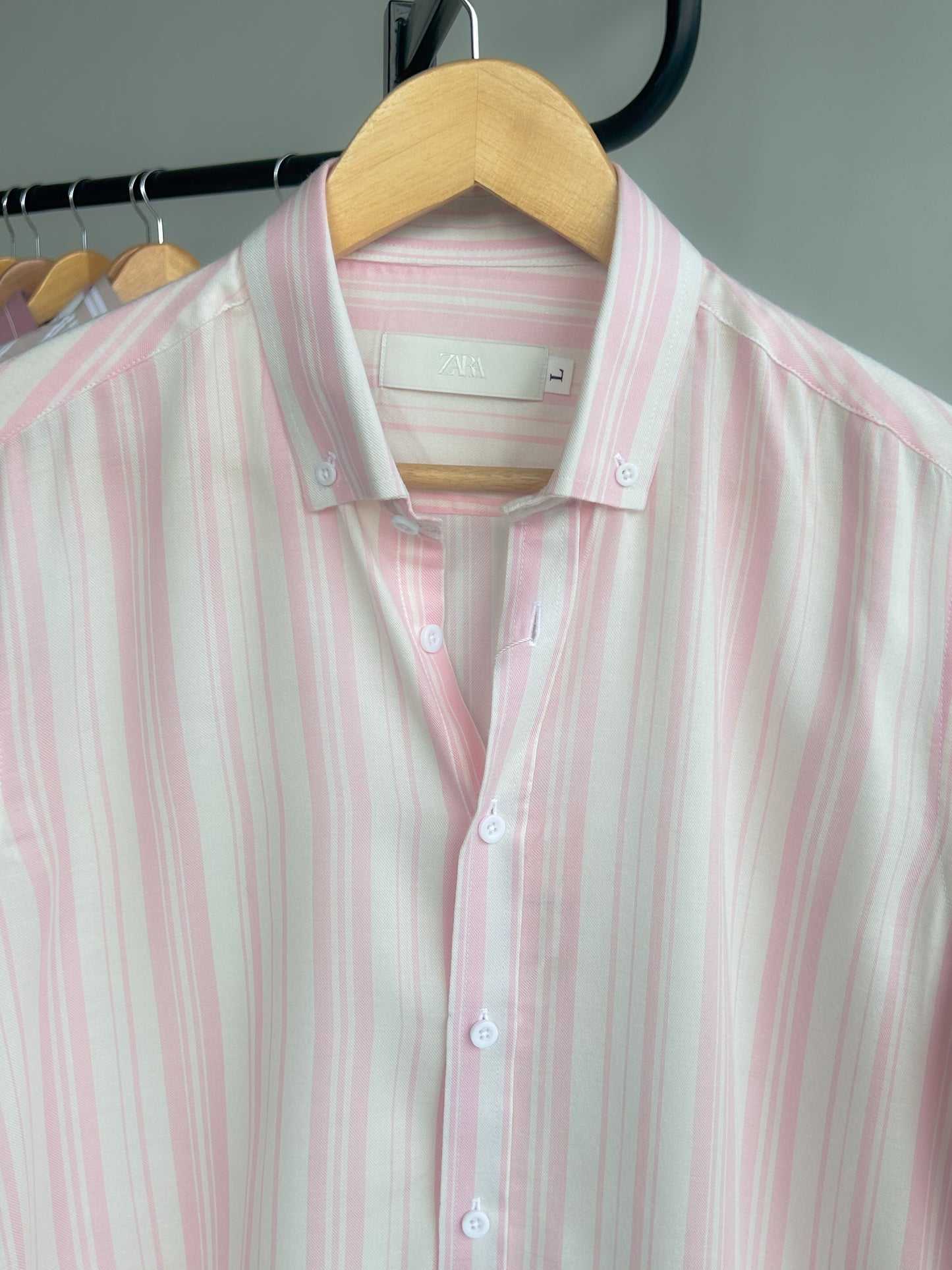 Classic stripe shirt - Rosewater