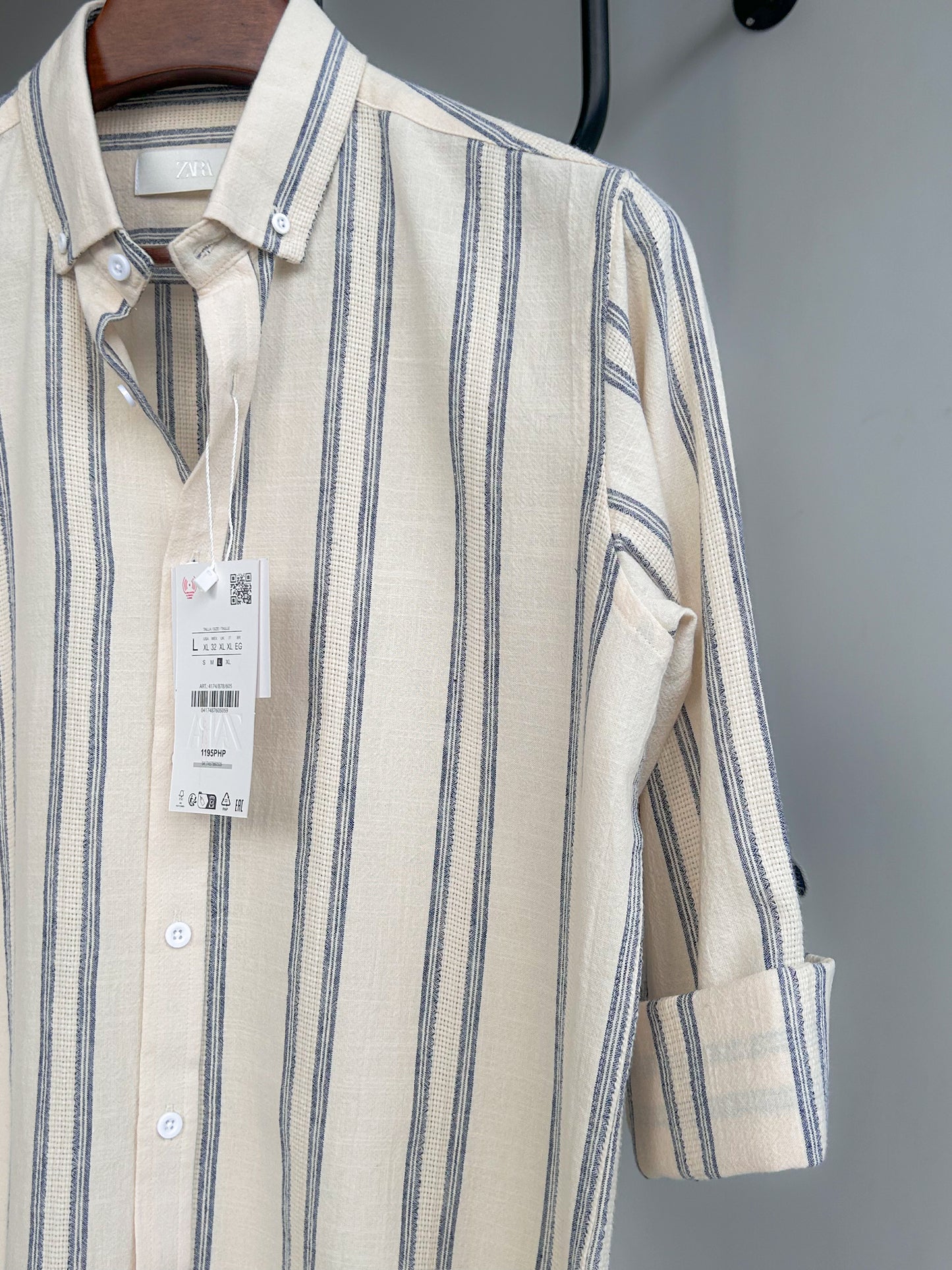 Textured cotton shirt - Artisanal