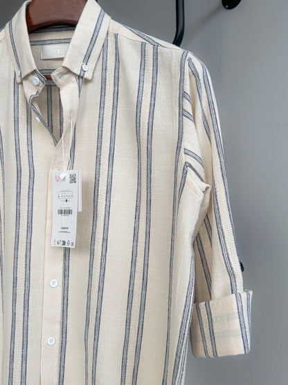 Textured cotton shirt - Artisanal