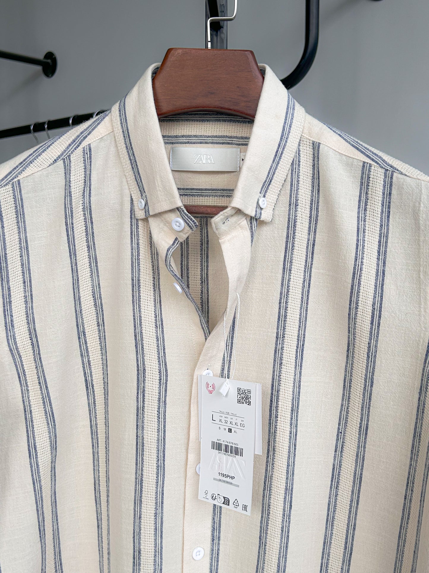 Textured cotton shirt - Artisanal
