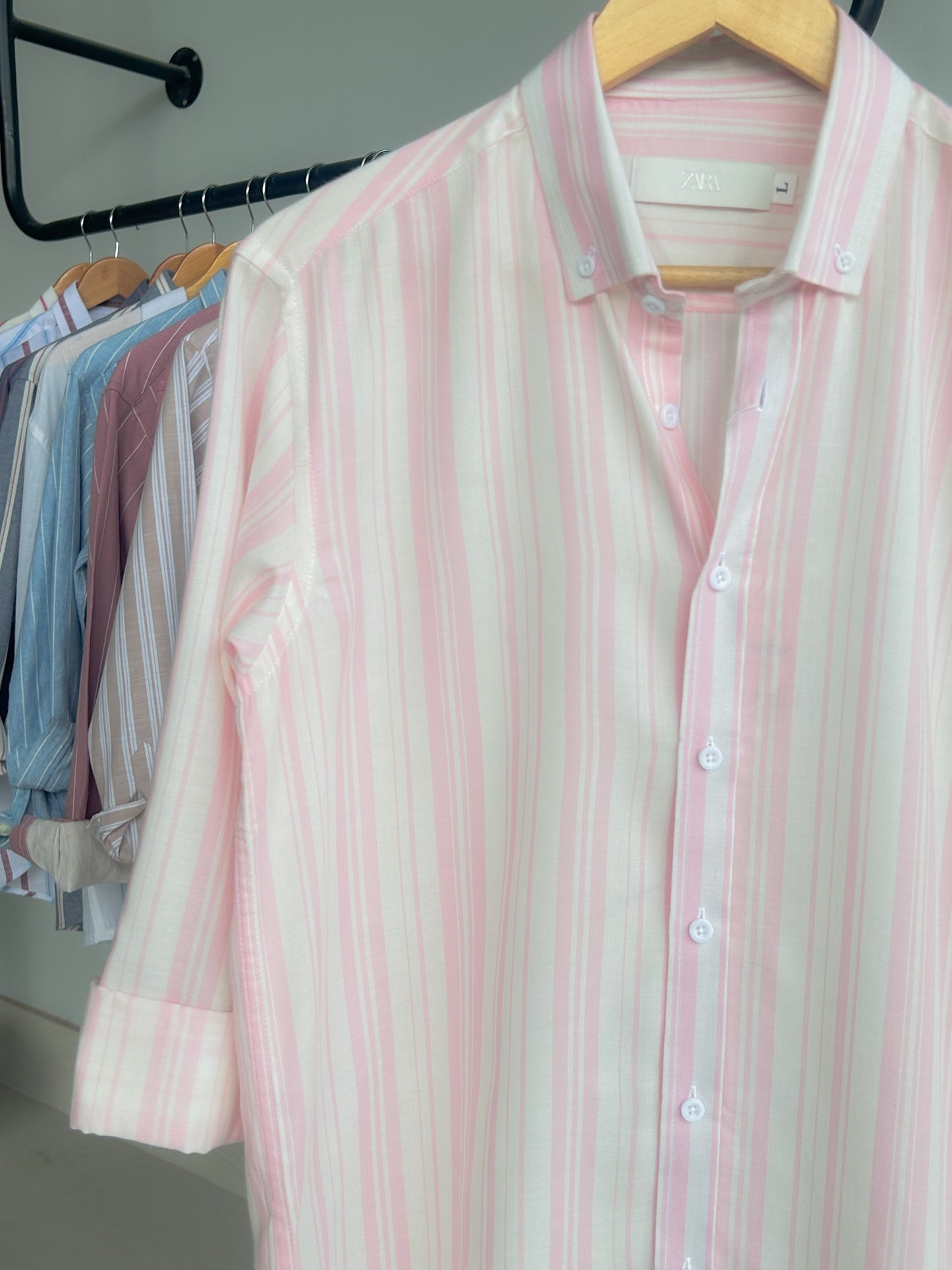 Classic stripe shirt - Rosewater
