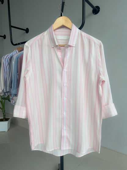 Classic stripe shirt - Rosewater