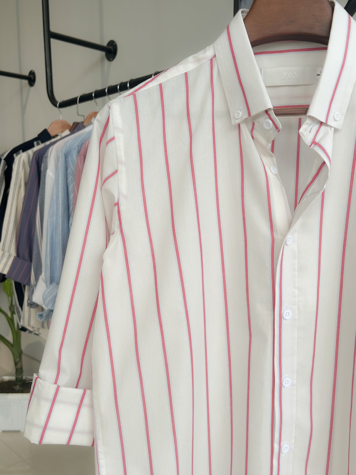 Classic stripe shirt - Salmon stripe