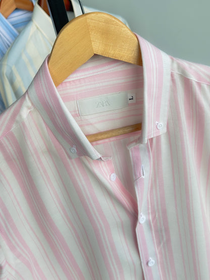 Classic stripe shirt - Rosewater