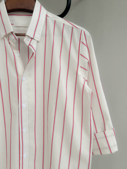 Classic stripe shirt - Salmon stripe