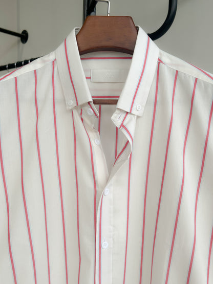 Classic stripe shirt - Salmon stripe
