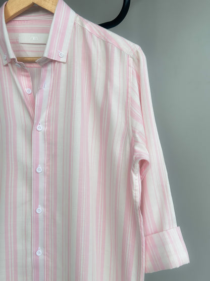 Classic stripe shirt - Rosewater