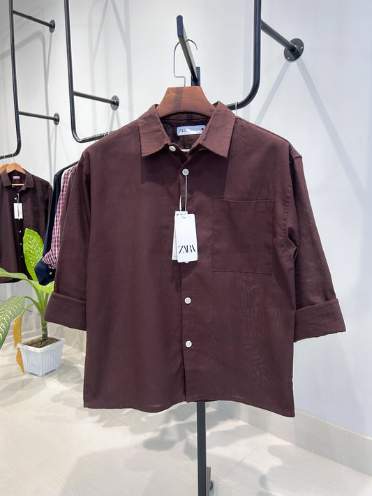 Baggy shirt - Chocolate